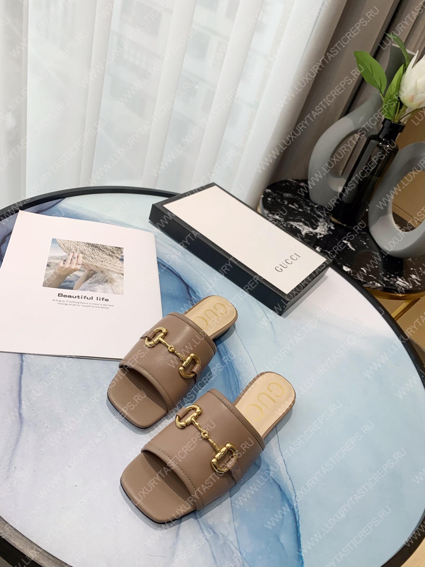 G*u*i slides beige 623111