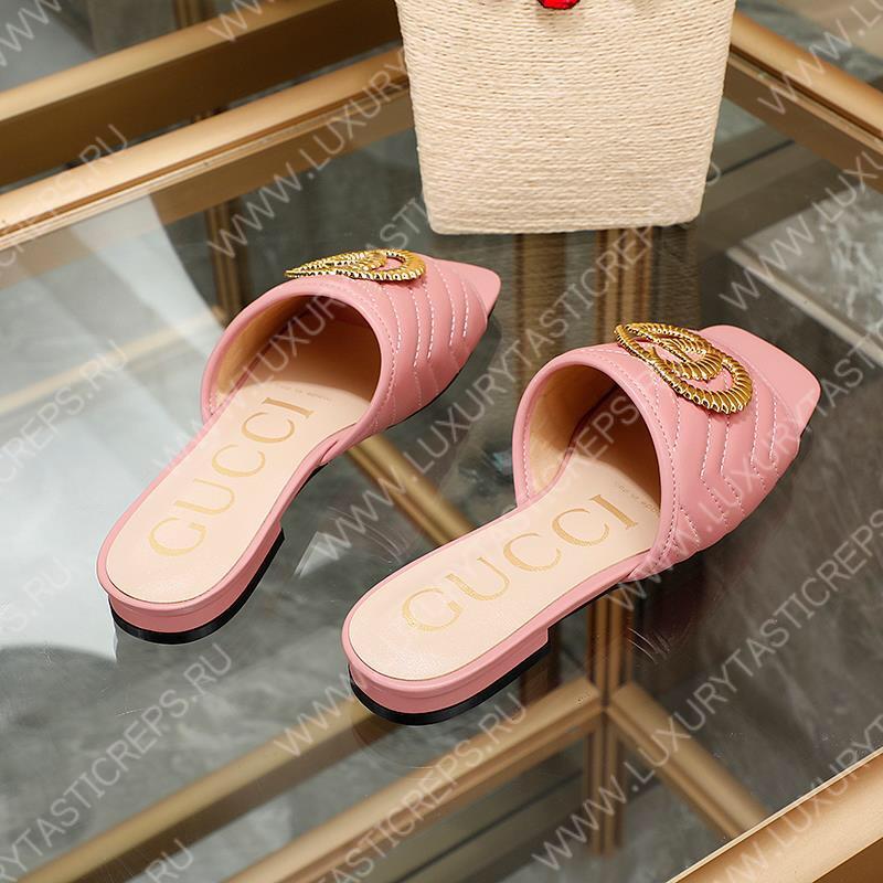 G*u*i leather mules pink 26327290