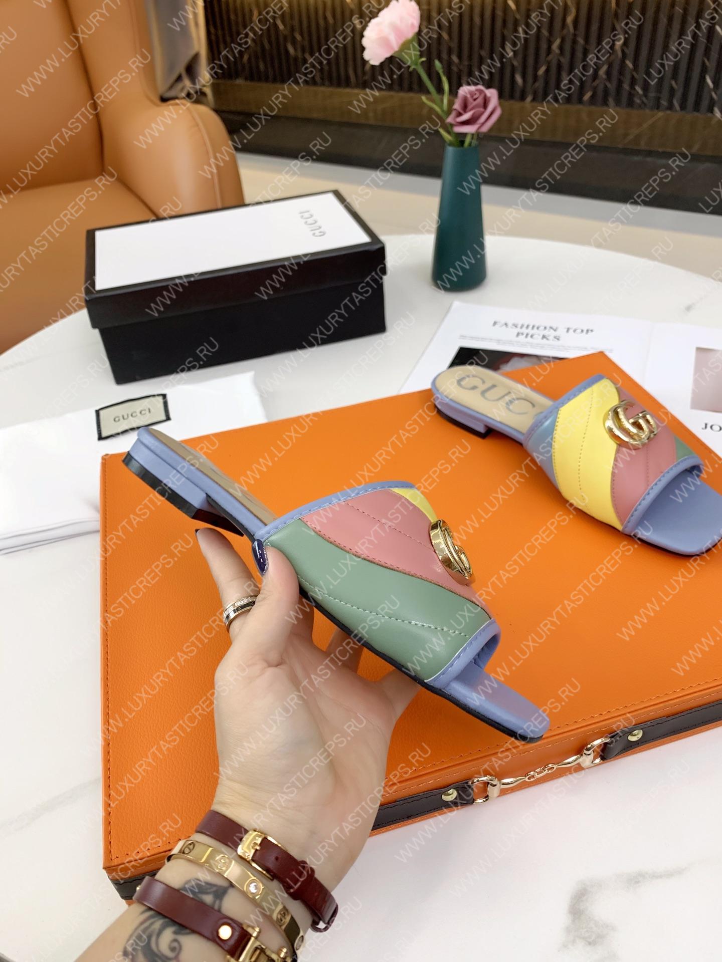 G*u*i double g rainbow mules multicolour 15425109