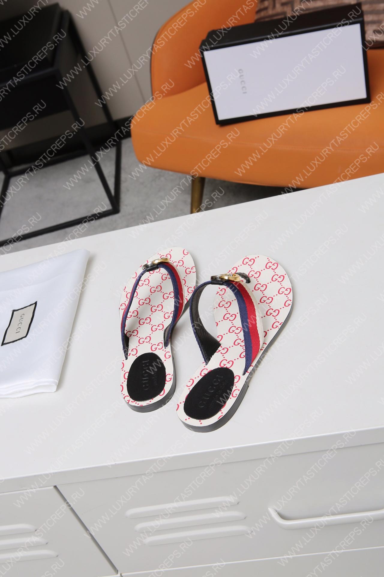 G*u*i gg web sandals blue/red/white 612138