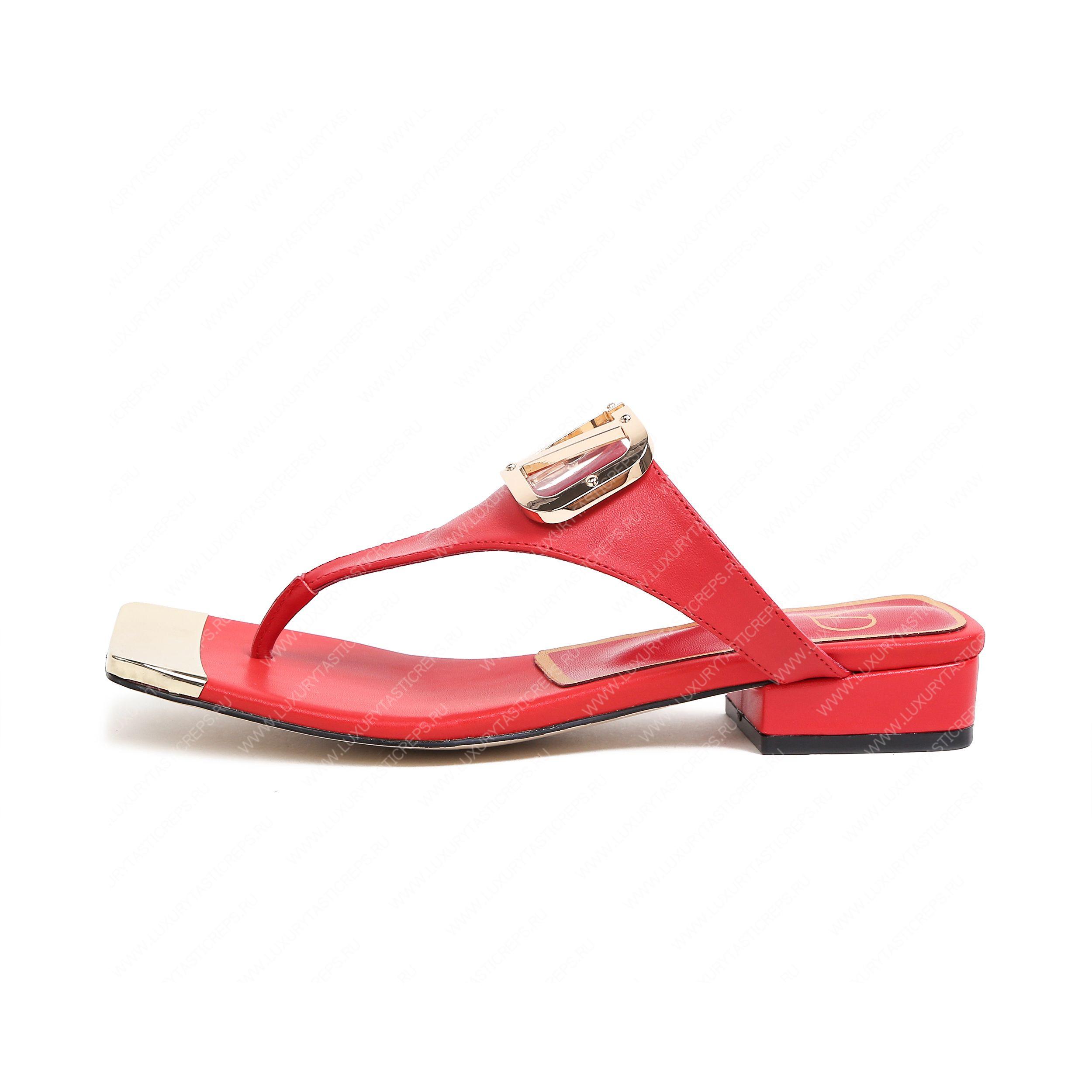 VALENTINO VLOGO SIGNATURE FLAT SANDAL RED WS0M21HWS_0CR