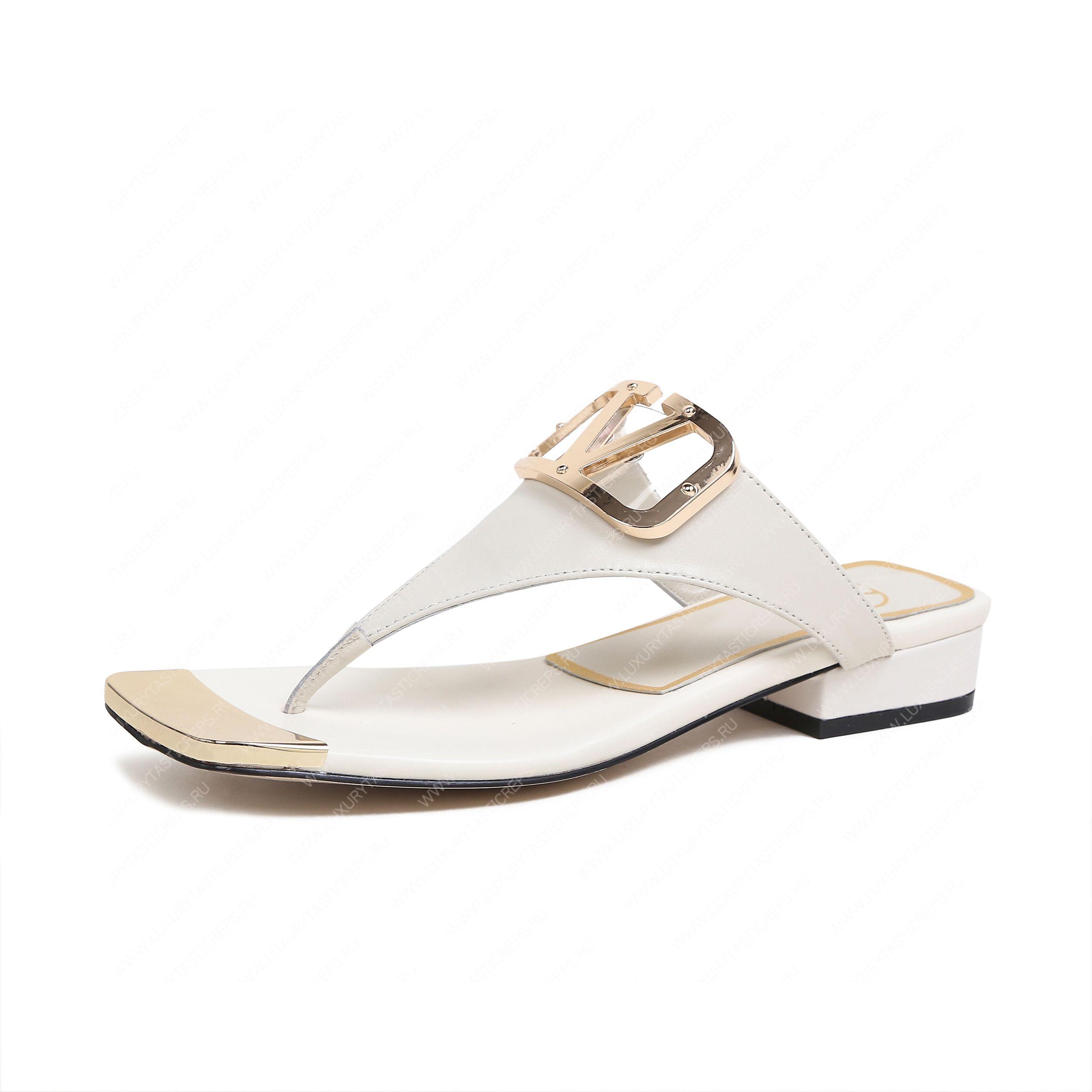 VALENTINO VLOGO SIGNATURE FLAT SANDAL WHITE WS0M21HWS_0CR
