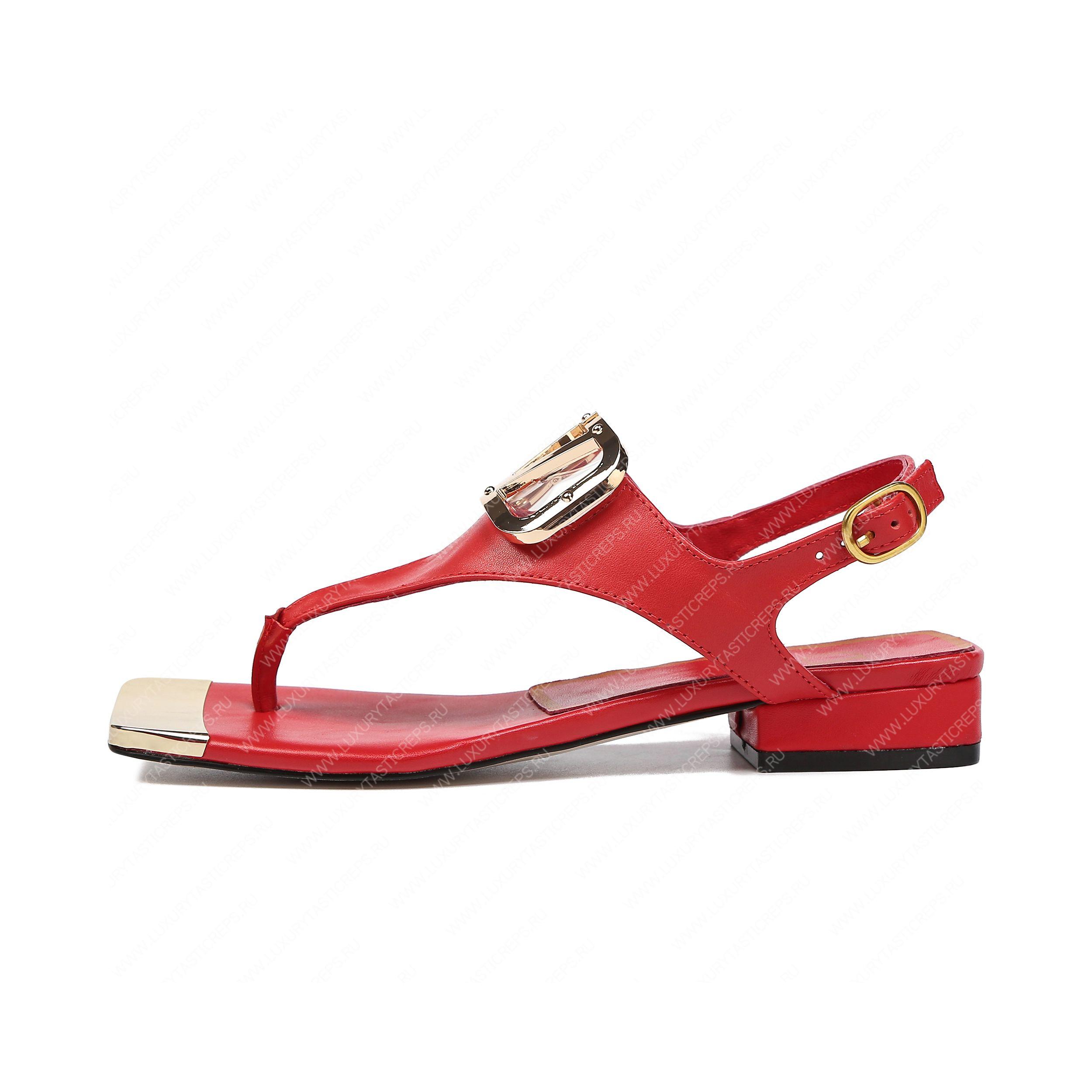 VALENTINO VLOGO SIGNATURE FLAT THONG SANDAL RED WS0EA7RZR_HG5
