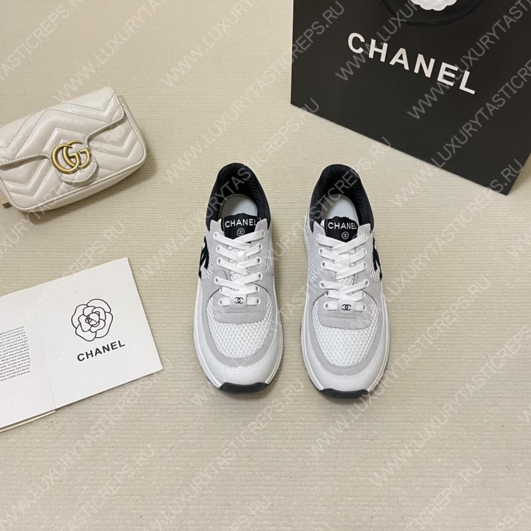 Ch*el sneakers white and light grey g38299