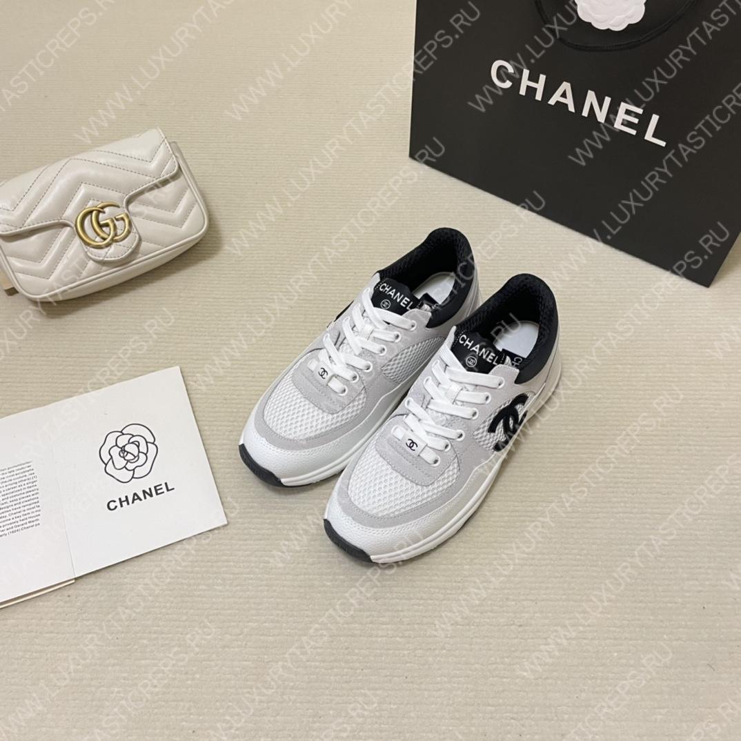 Ch*el sneakers white and light grey g38299