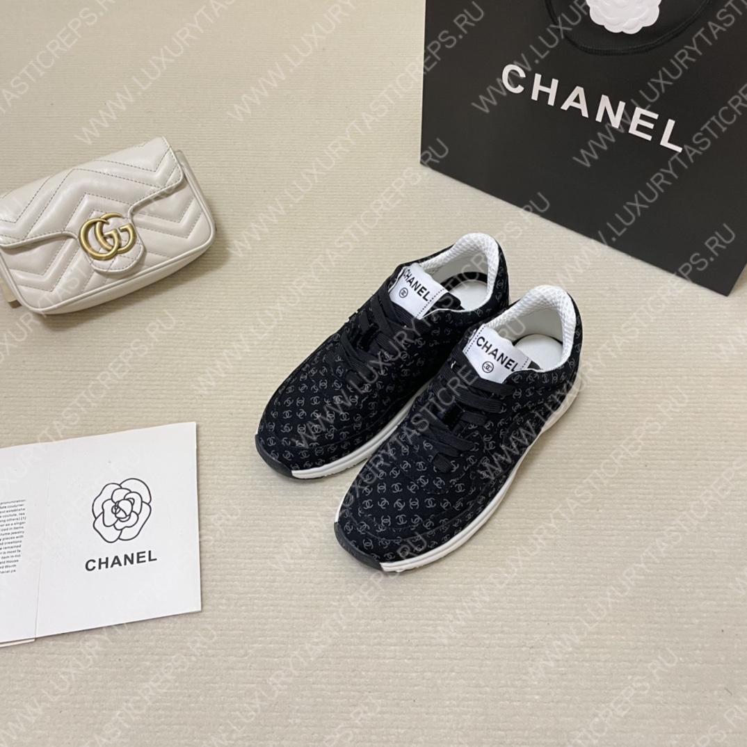 Ch*el sneakers black and white g39230