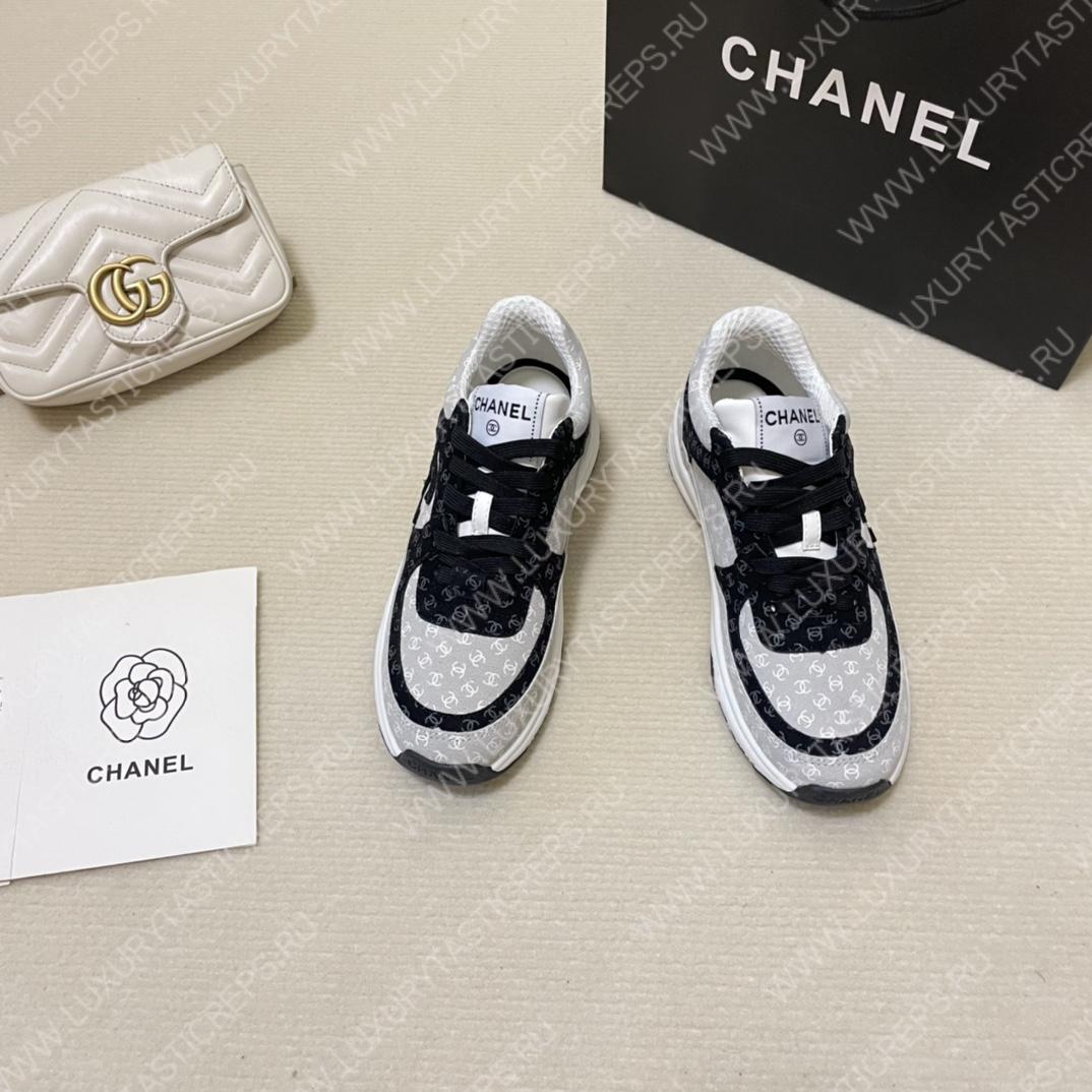 Ch*el women sneakers black and white g39230