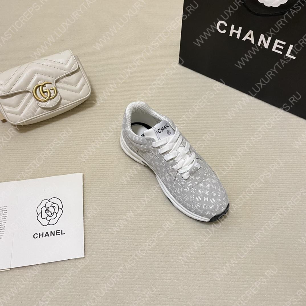 Ch*el sneakers grey and white g39230