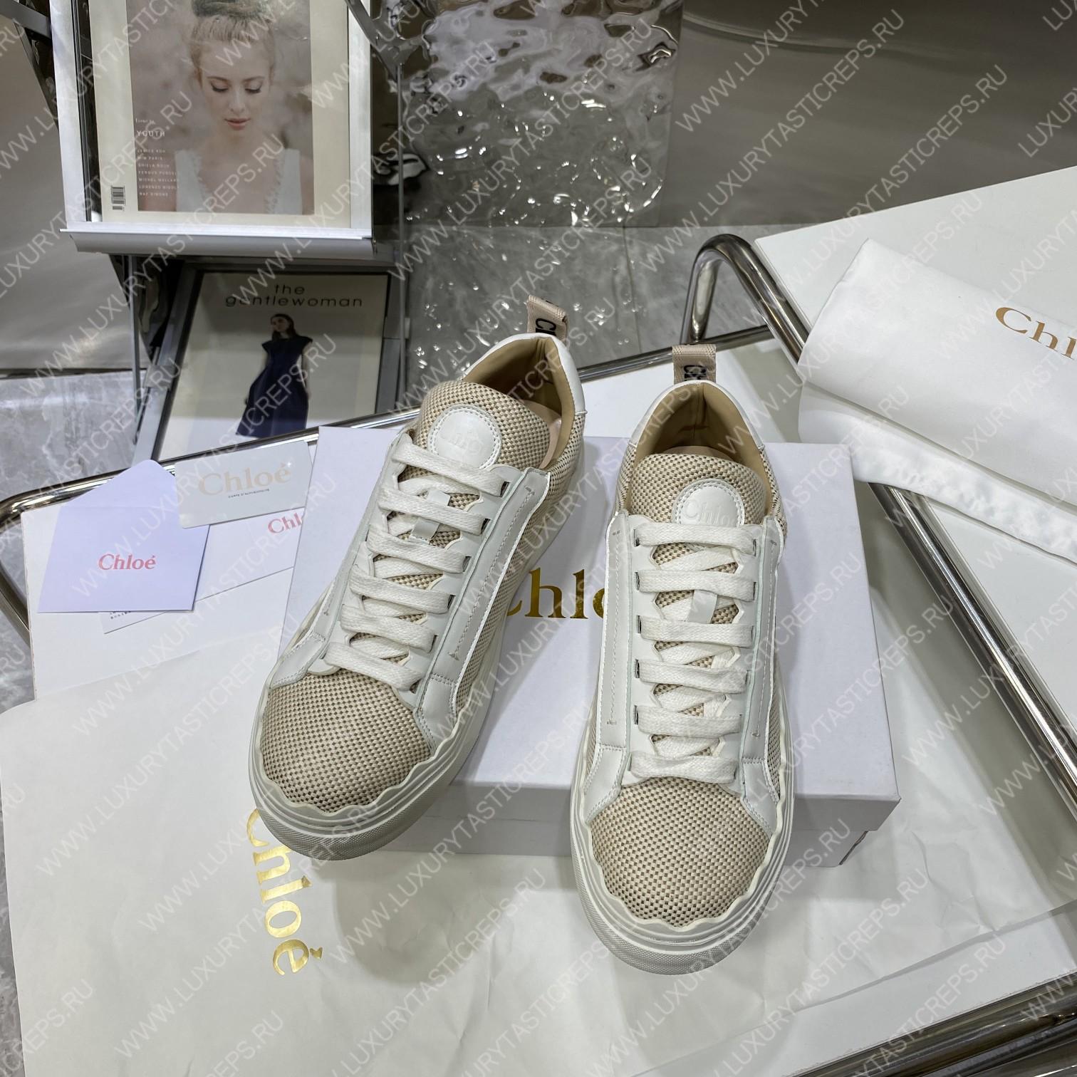 CHLOE LAUREN SNEAKER MILD BEIGE & WHITE CHC22U