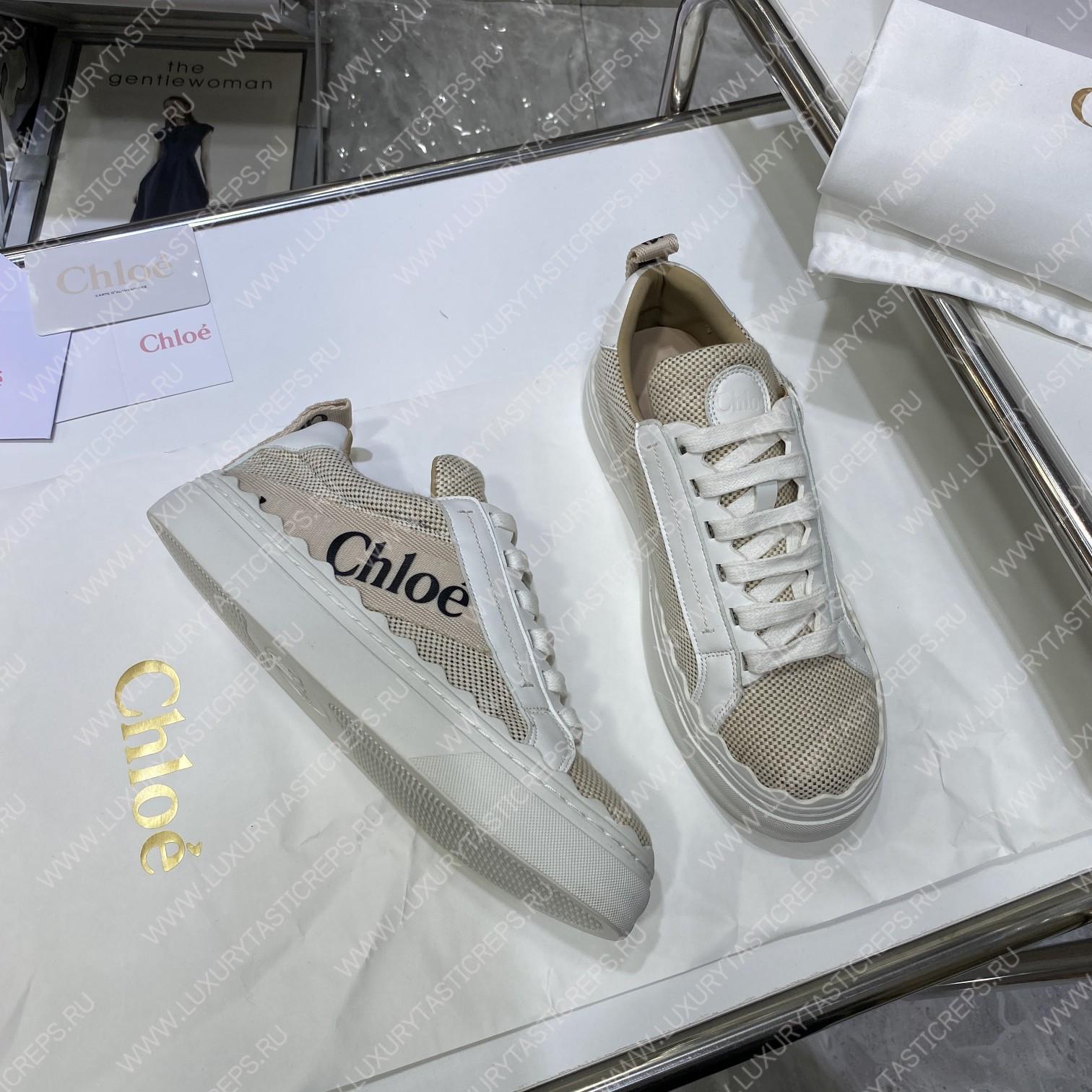 CHLOE LAUREN SNEAKER MILD BEIGE & WHITE CHC22U