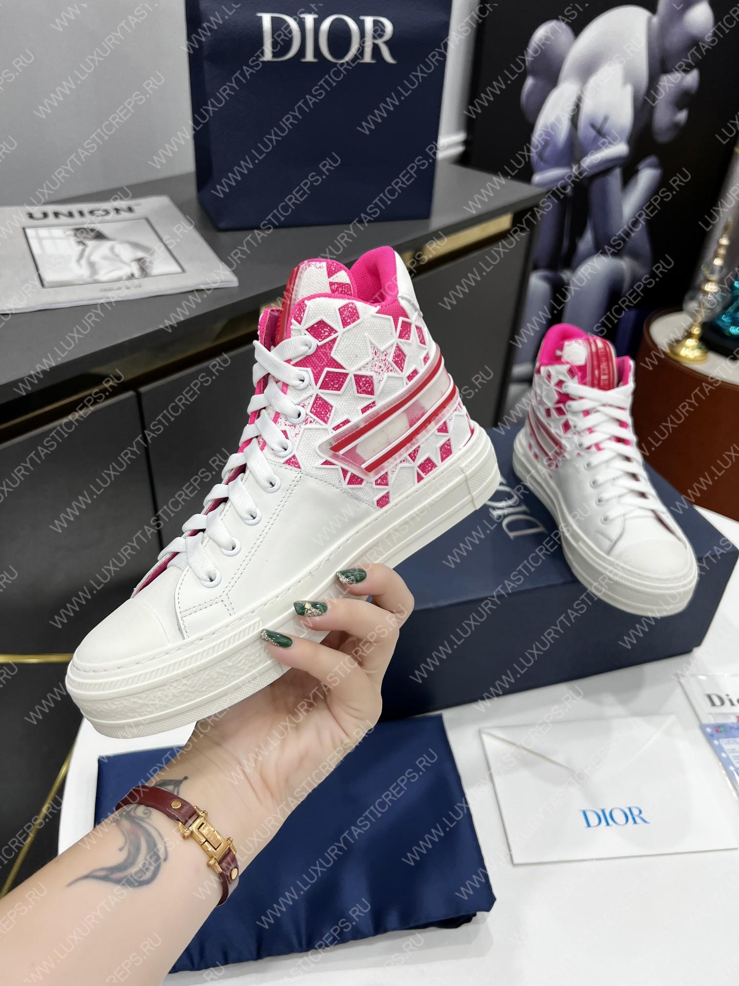 ch**an D*or walk’nD*or sneakers bright pink/white kck330fcc