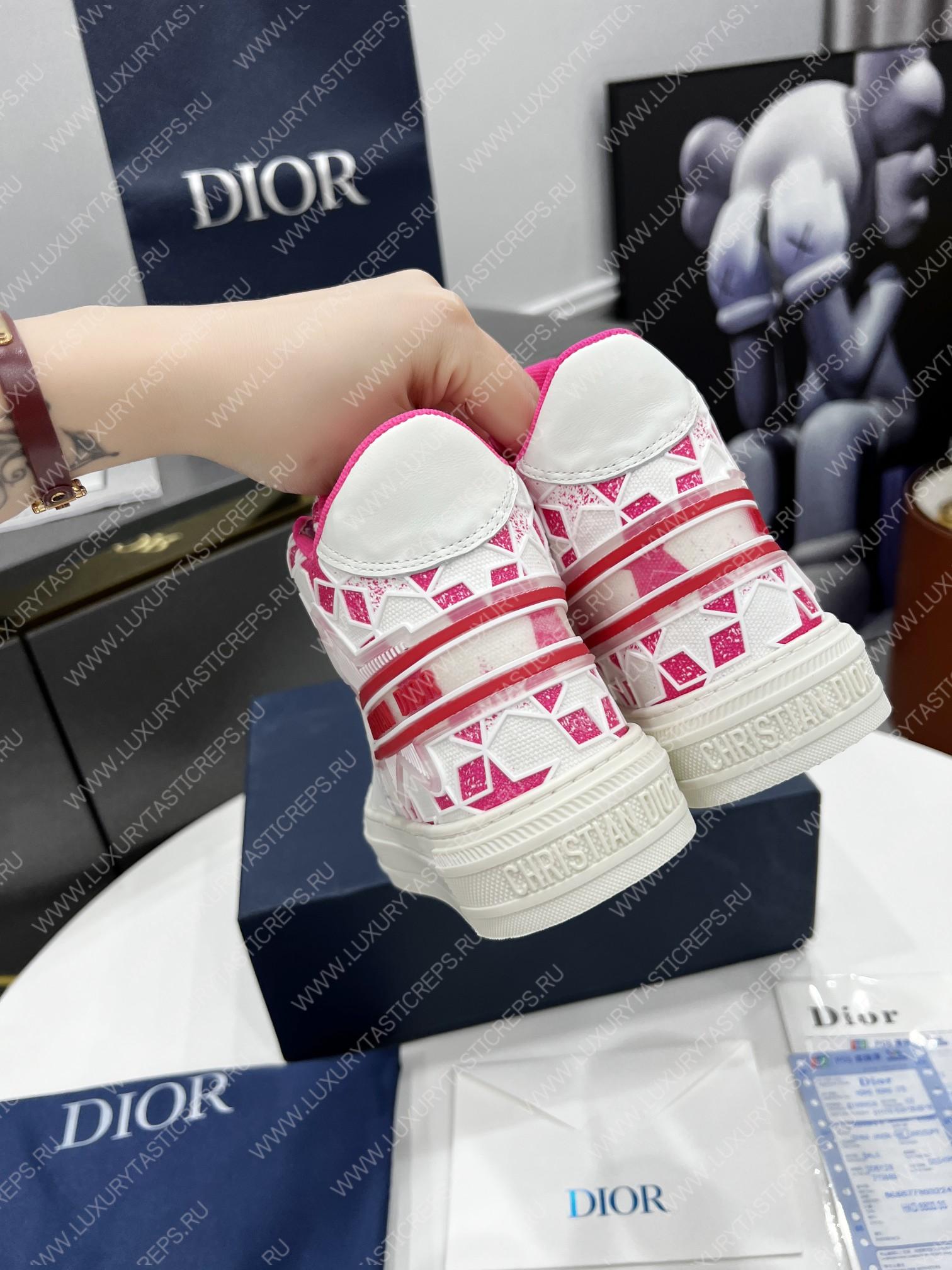 ch**an D*or walk’nD*or sneakers bright pink/white kck330fcc