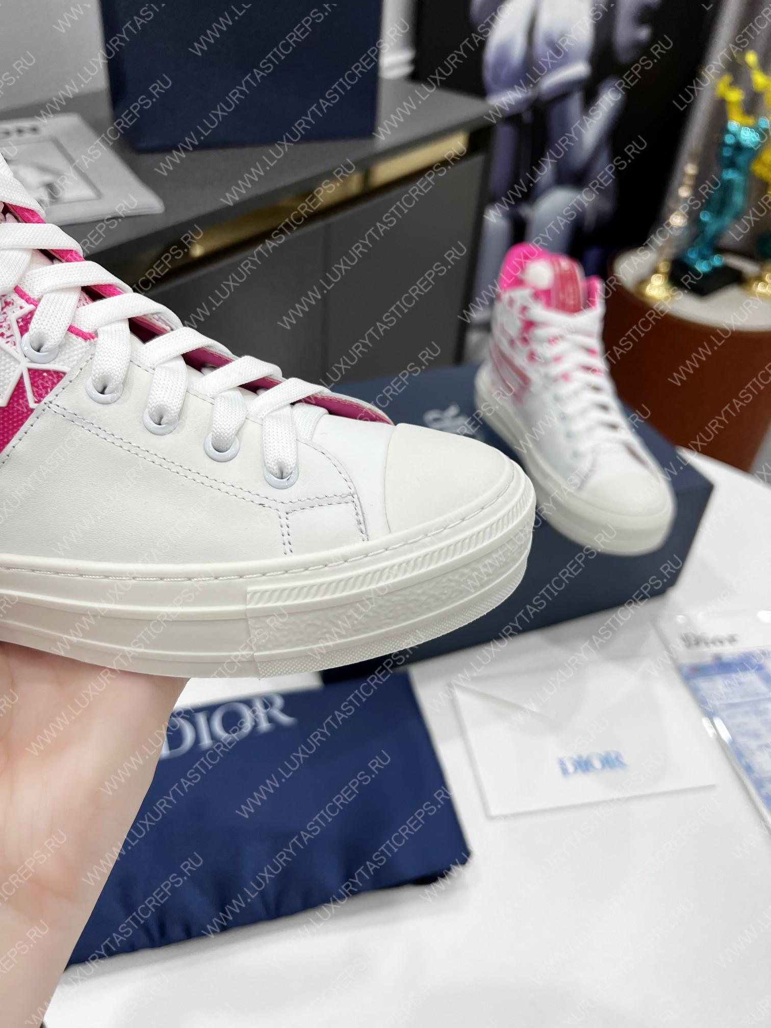 ch**an D*or walk’nD*or sneakers bright pink/white kck330fcc