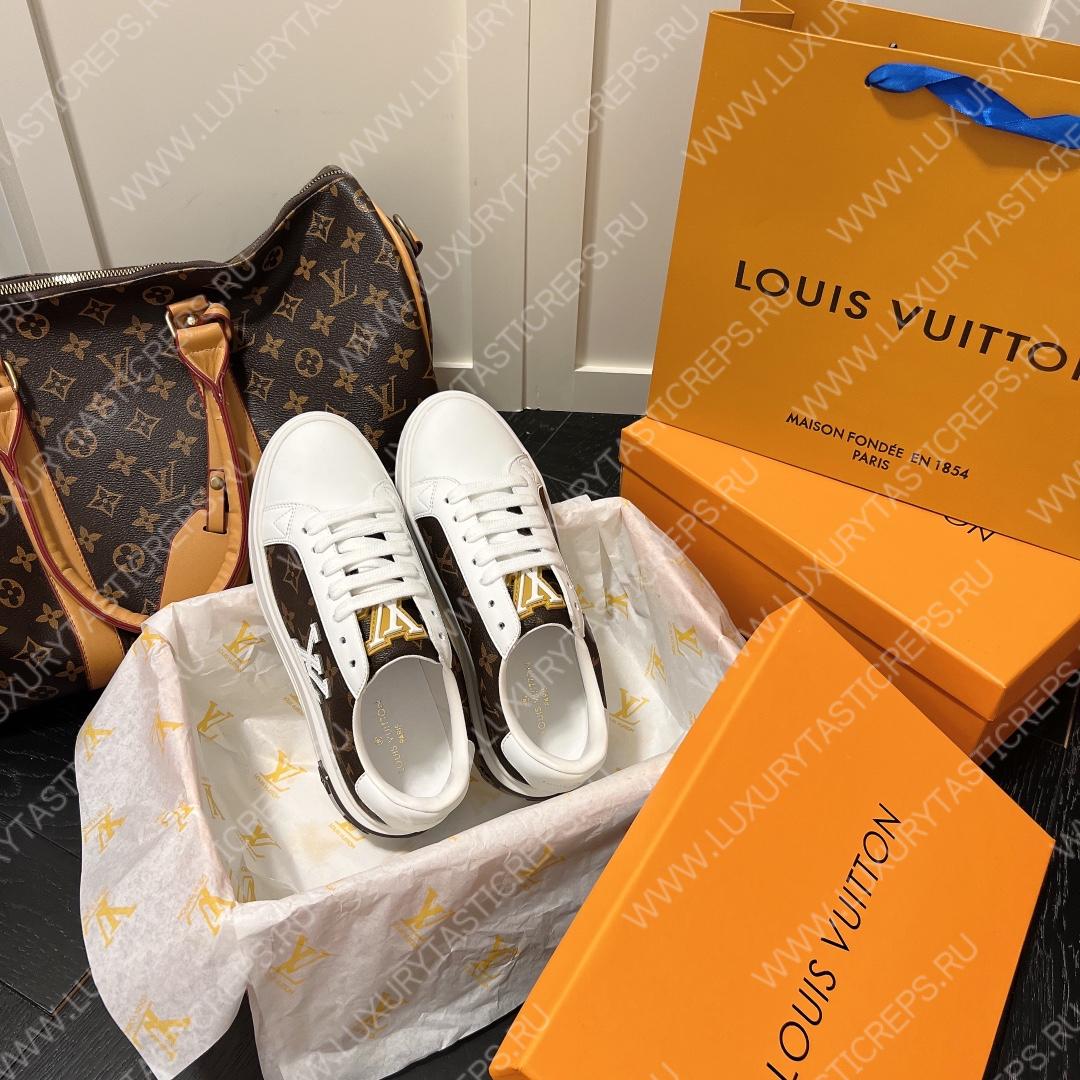 l**is V*t*n time out sneaker brown & white 1aaw0m