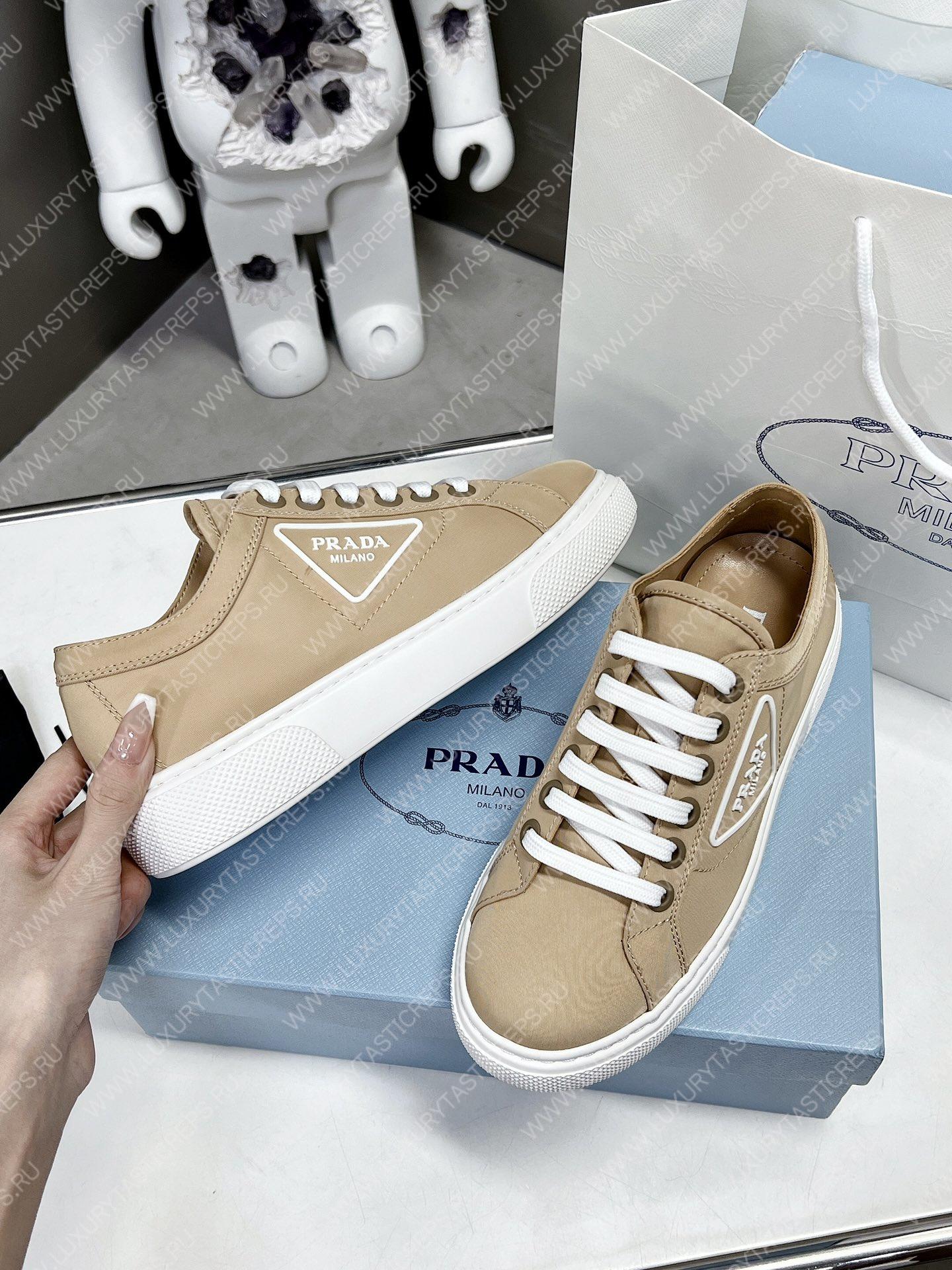 Pra*a soft calf leather sneakers beige 4e3560