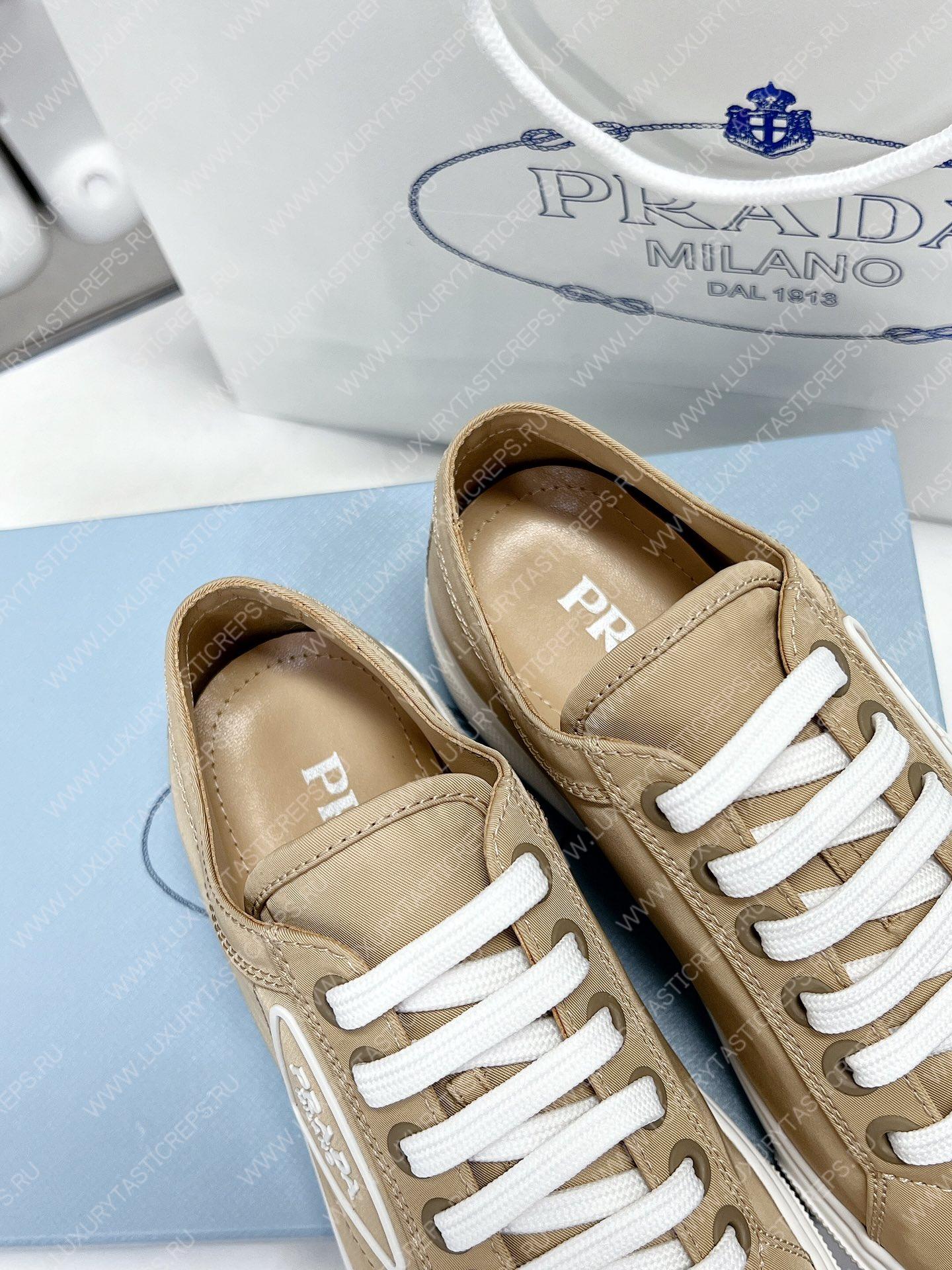 Pra*a soft calf leather sneakers beige 4e3560