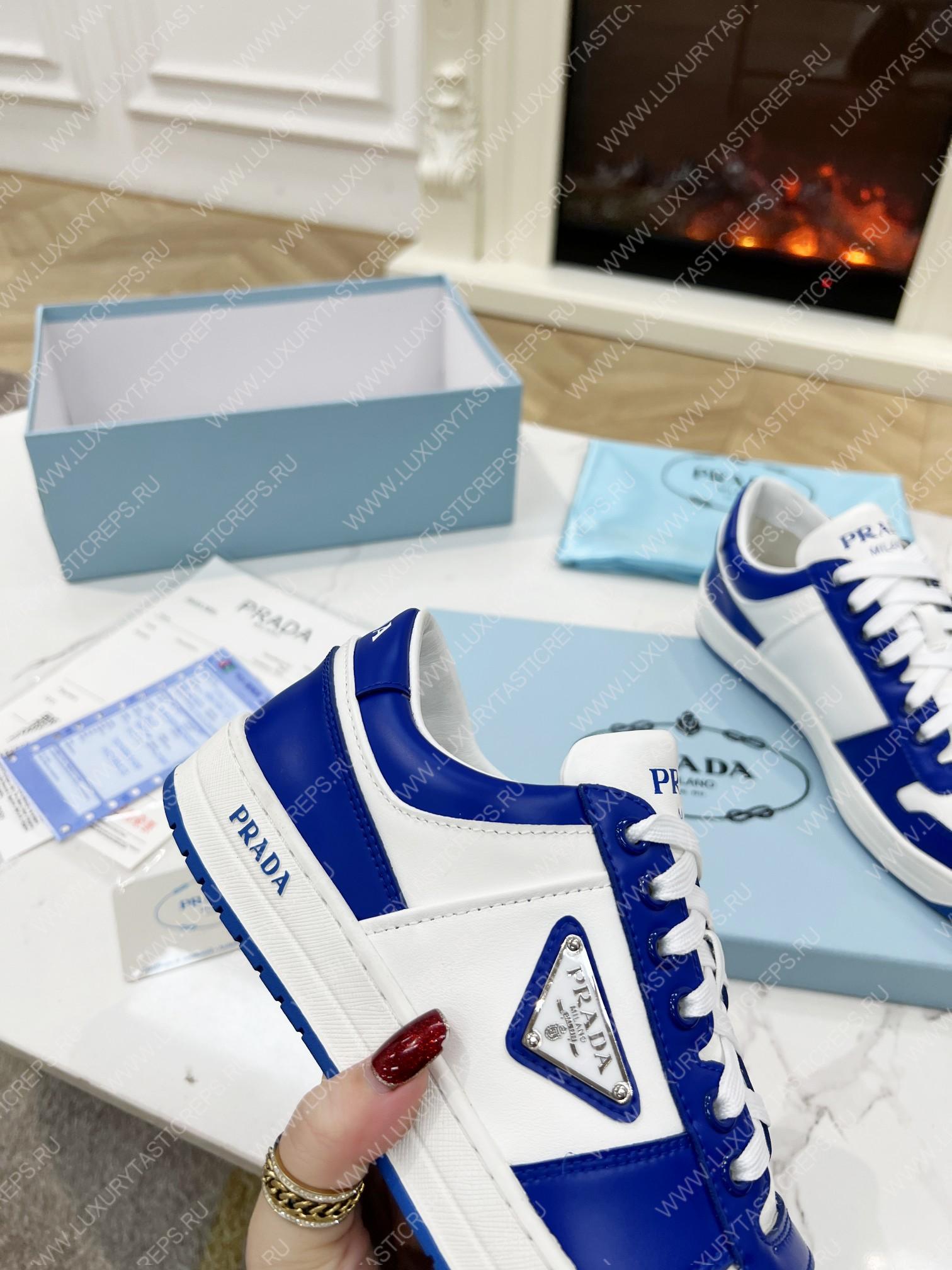 Pra*a downtown leather sneakers white/cyclamen pink 2ee364