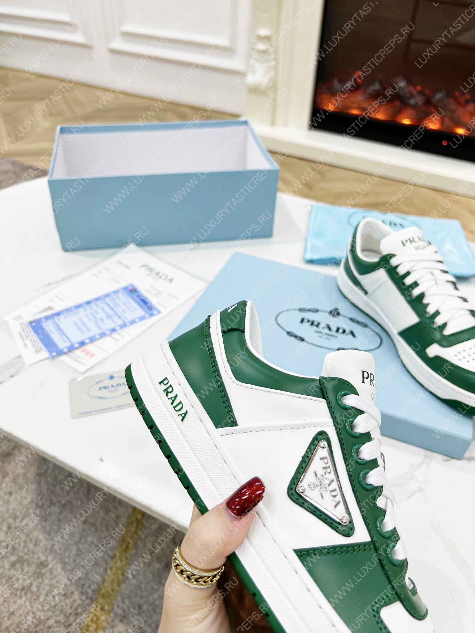 Pra*a downtown leather sneakers white/mango 2ee364