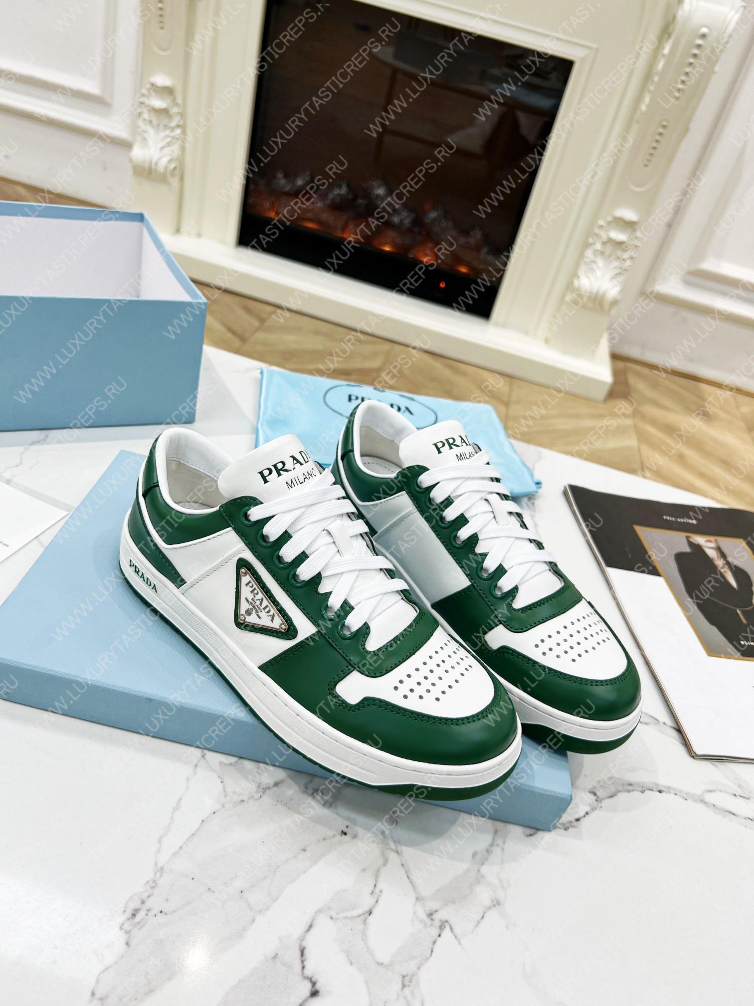 Pra*a downtown leather sneakers white/mango 2ee364