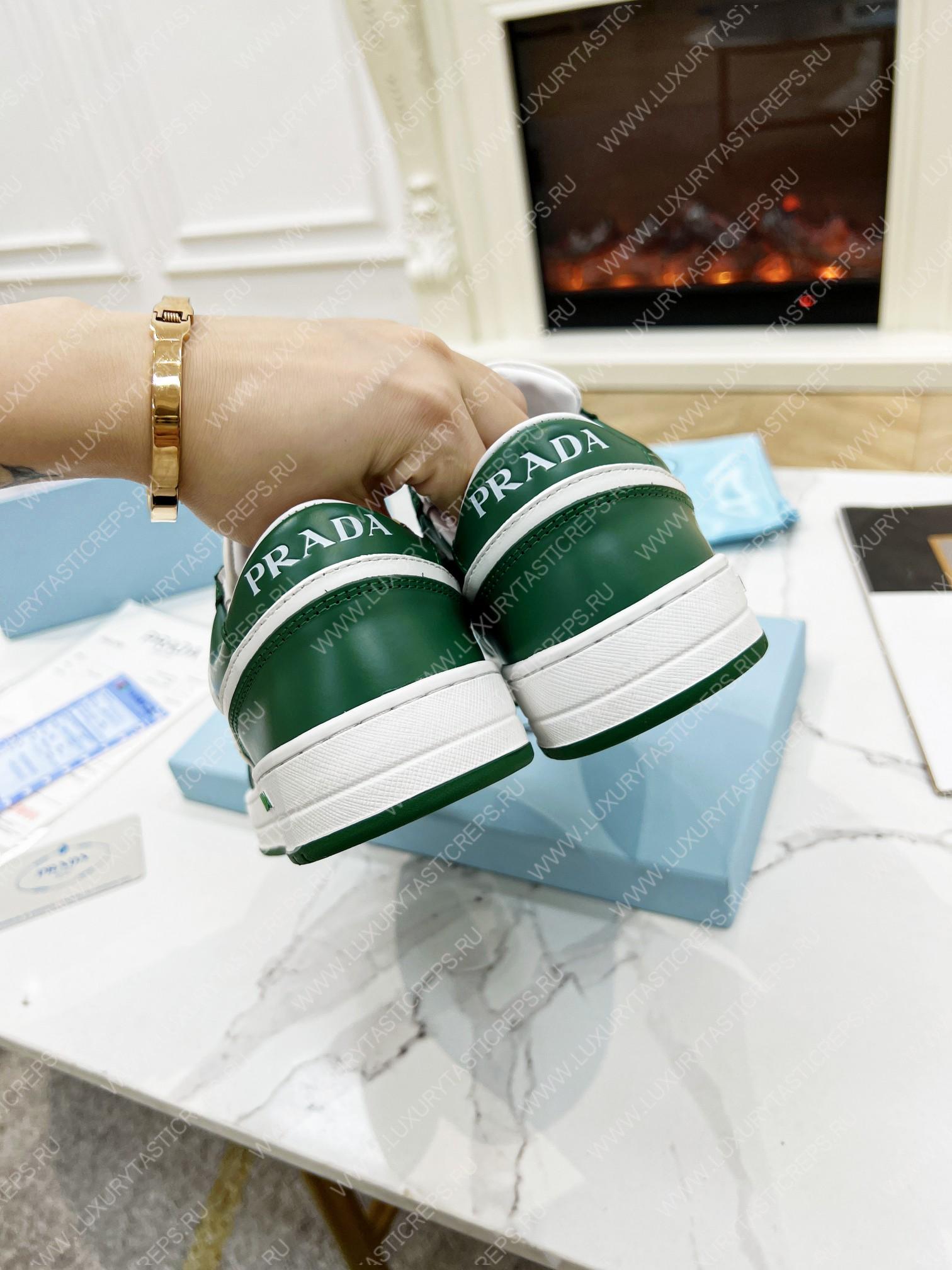 Pra*a downtown leather sneakers white/mango 2ee364