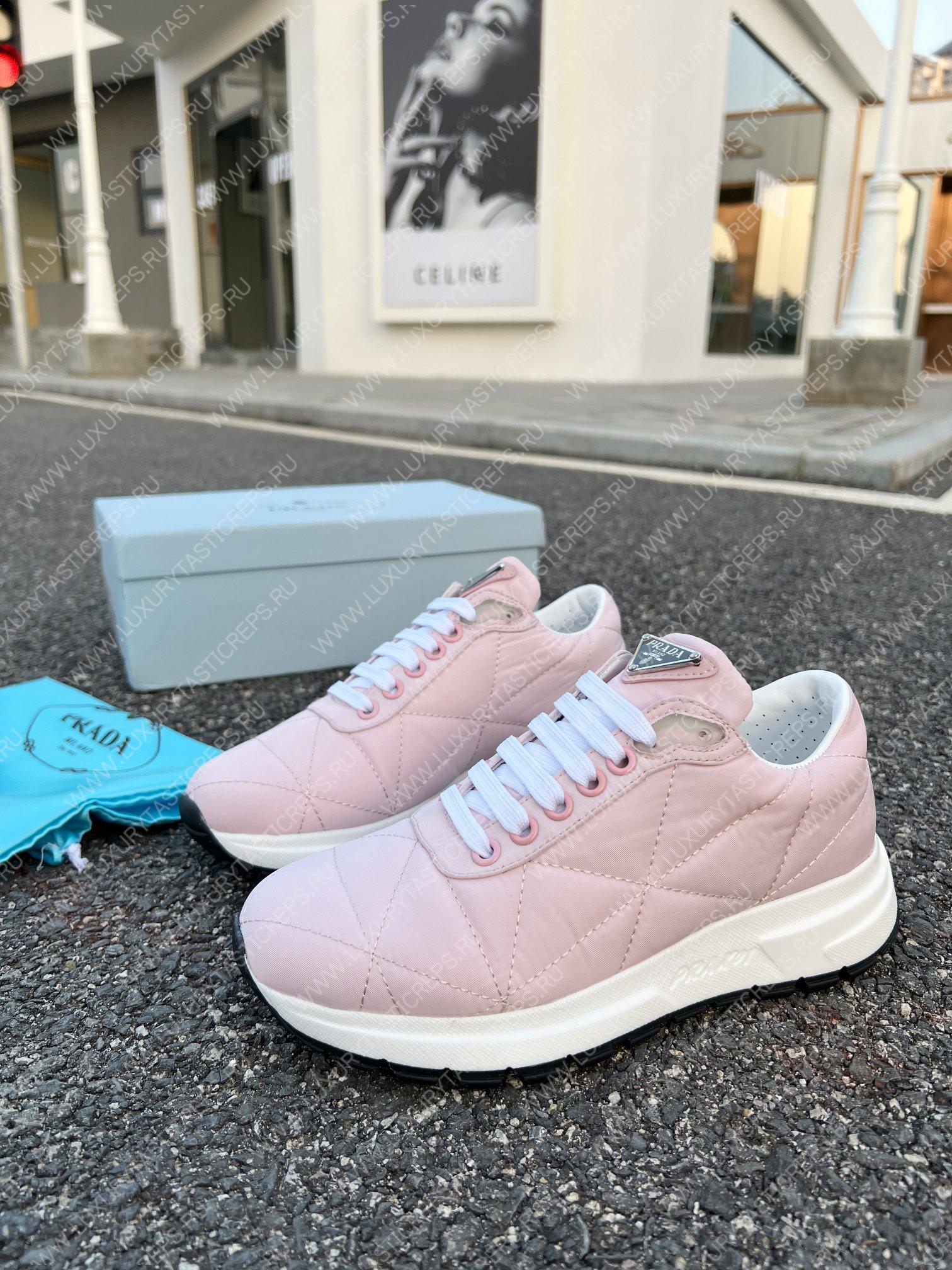 Pra*a nylon downtown sneakers pink 2ee367