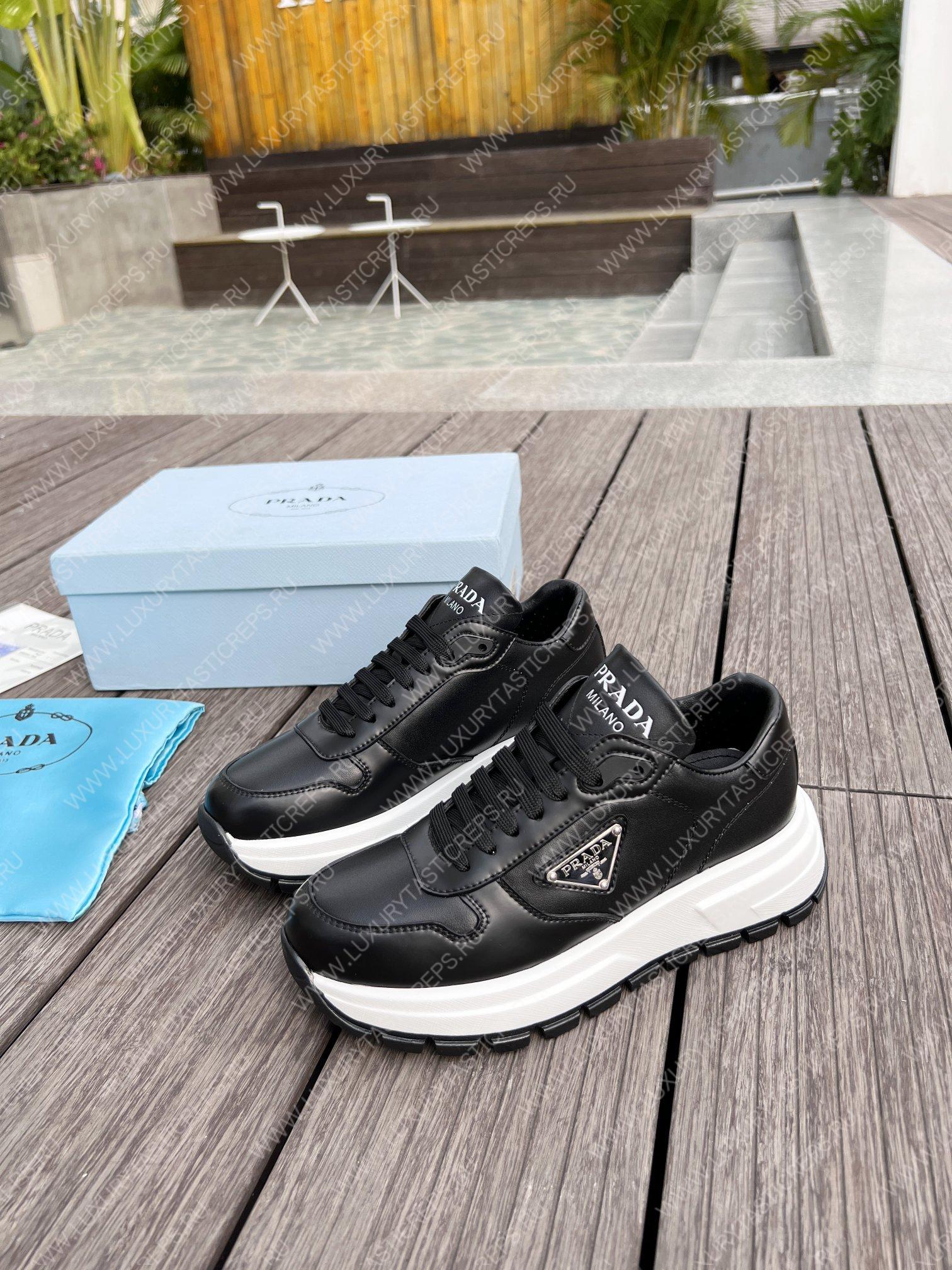 Pra*a leather sneakers black 1e804m