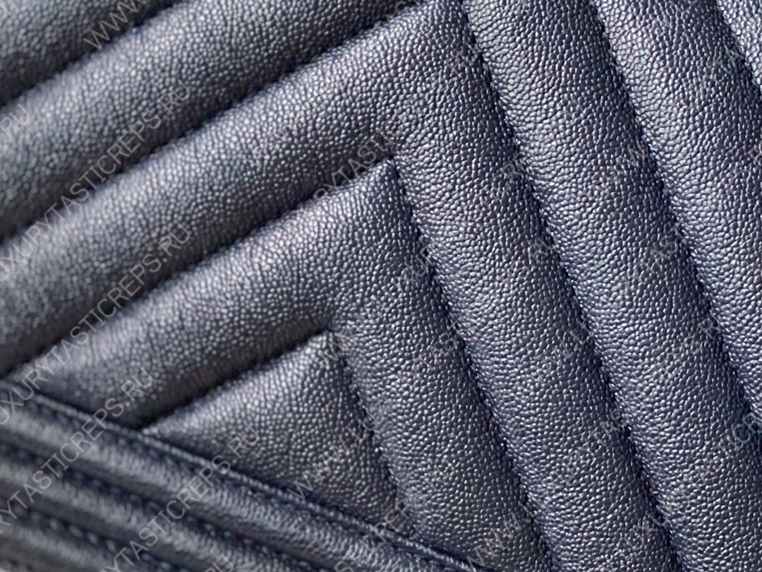 Ch*el boy handbag navy blue a67086