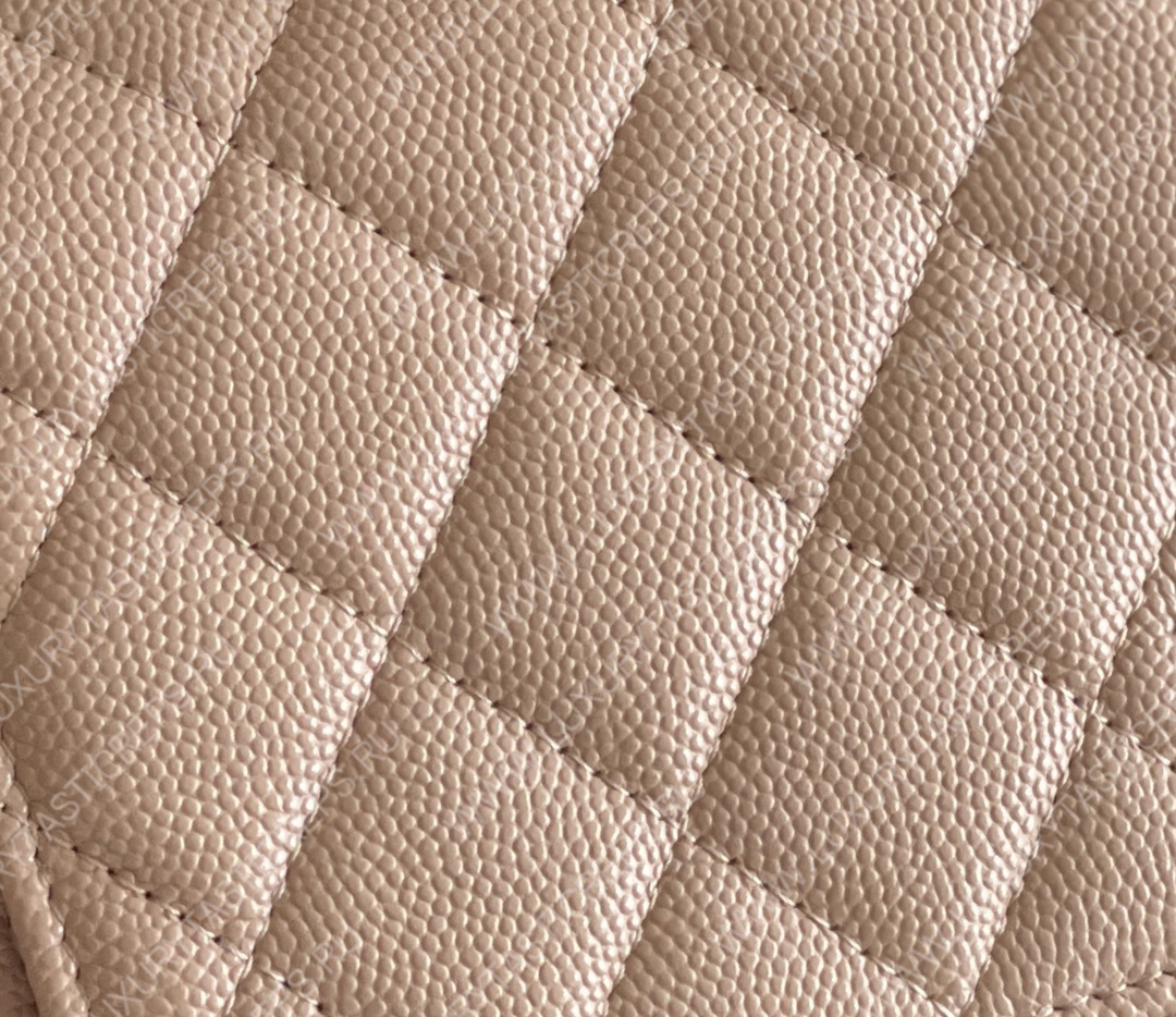 Ch*el classic wallet on chain beige ap0250