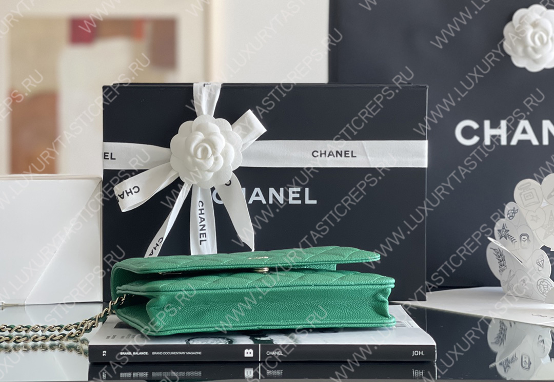 Ch*el classic wallet on chain green ap0250