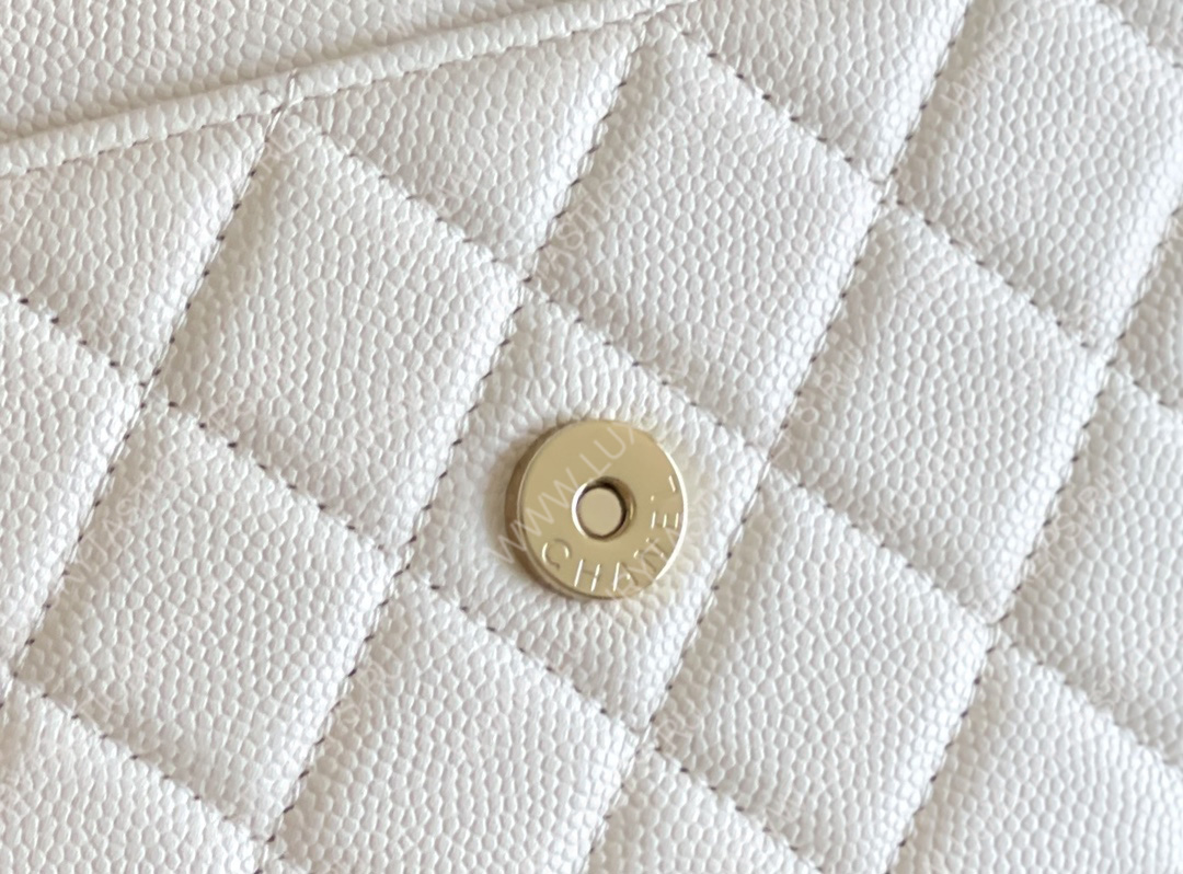 Ch*el mini flap bag white a33814