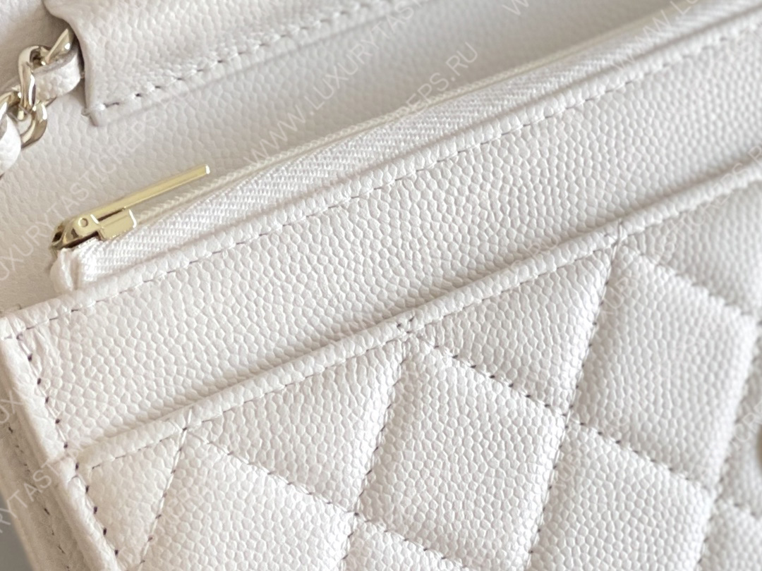 Ch*el mini flap bag white a33814