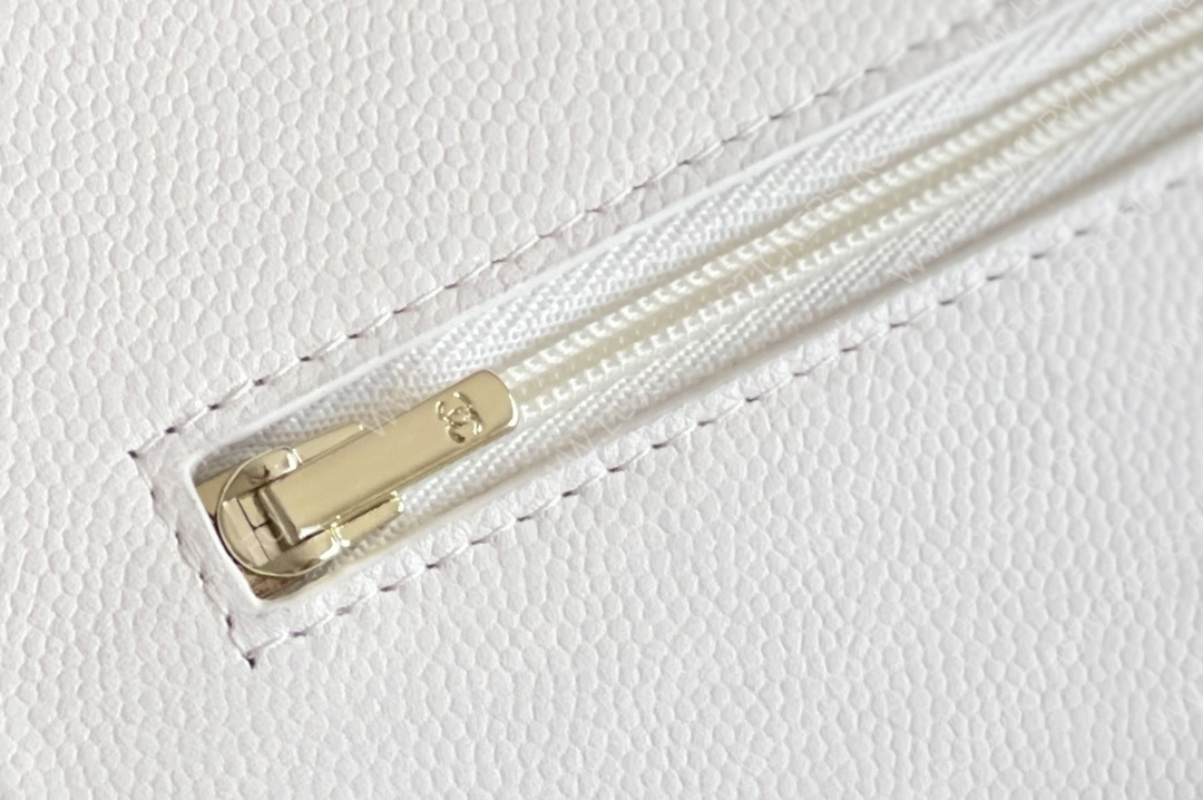 Ch*el mini flap bag white a33814