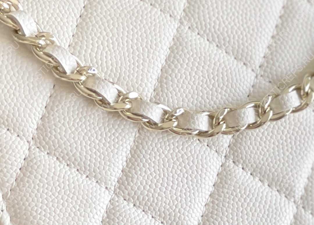 Ch*el mini flap bag white a33814