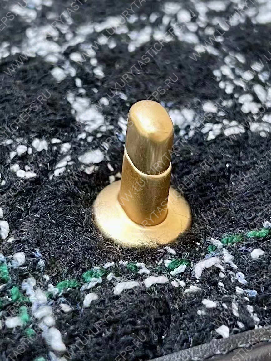 Ch*el small flap bag with top handle black, white & multicolor as3653