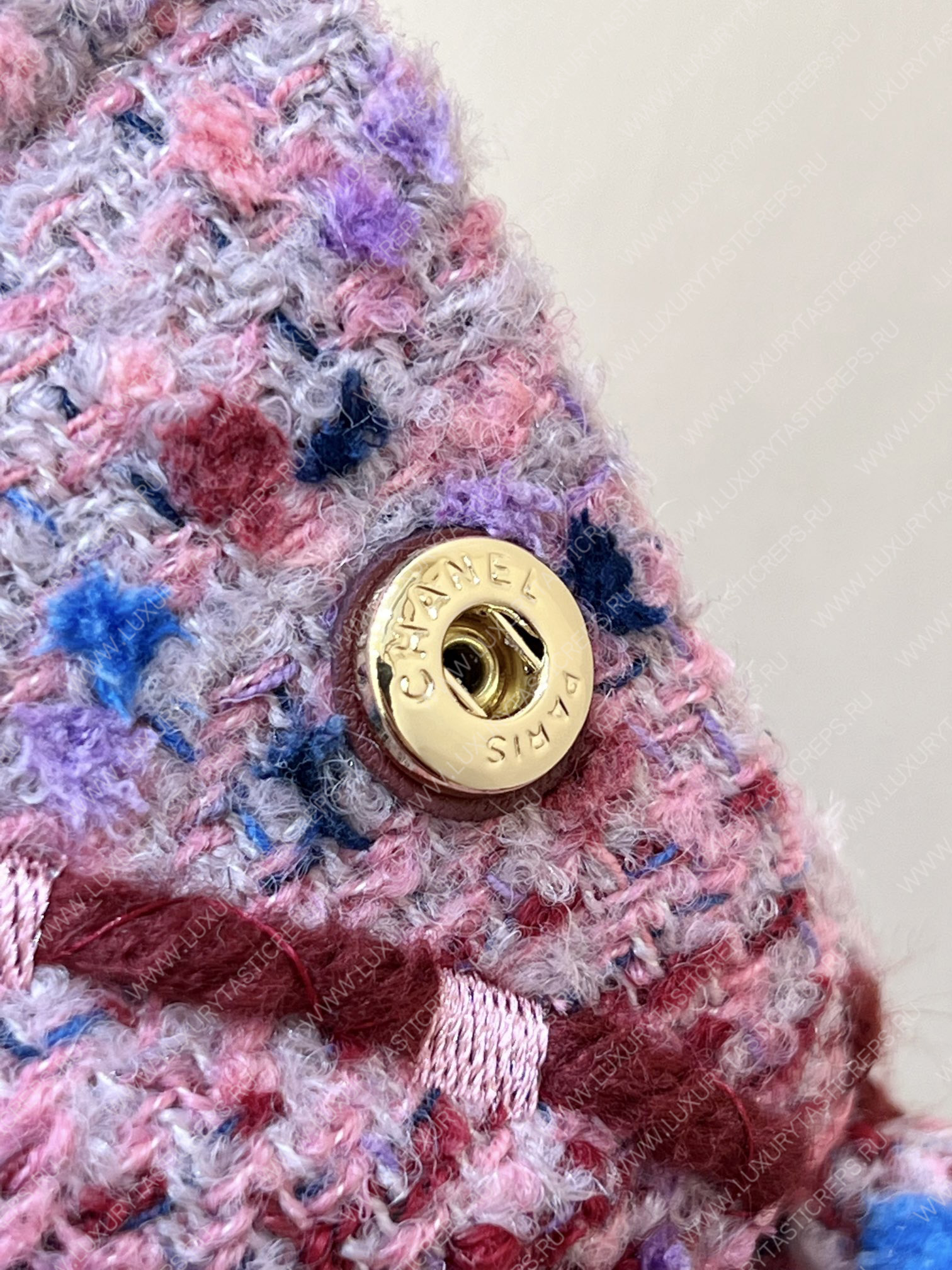 Ch*el 22 handbagbag, burgundy & multicolor as3261