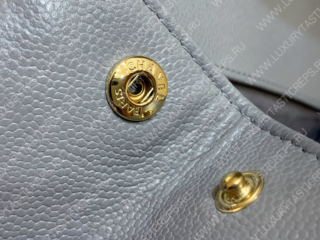 Ch*el small business affinity flap bag grey a93749