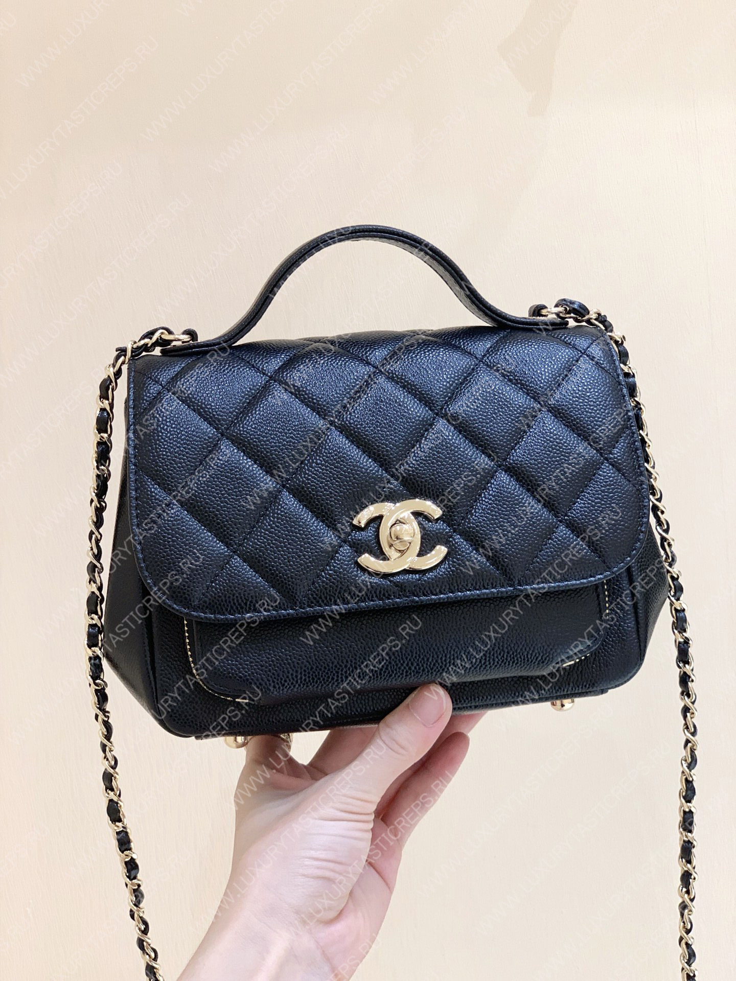 Ch*el small business affinity flap bag black a93749