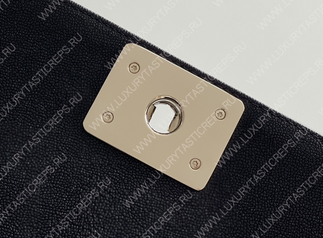 Ch*el boy handbag black a67086