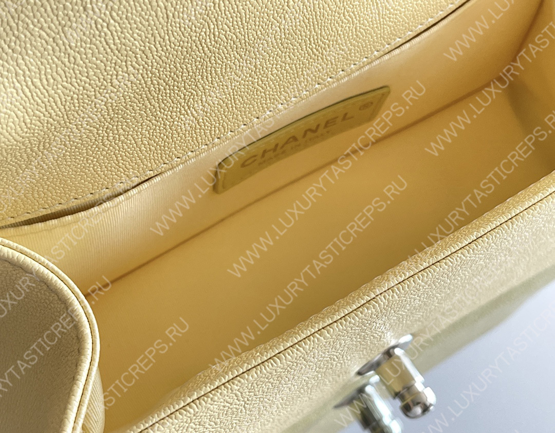 Ch*el small boy handbag yellow a67085