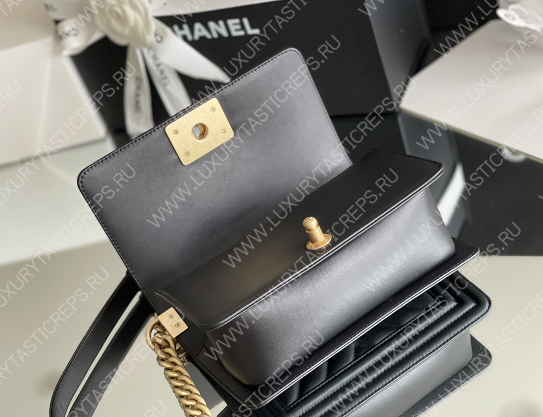 Ch*el small boy handbag black a67085