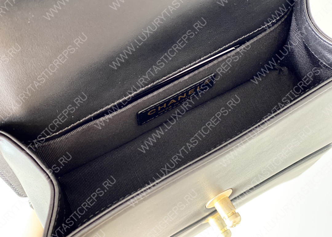 Ch*el small boy handbag black a67085