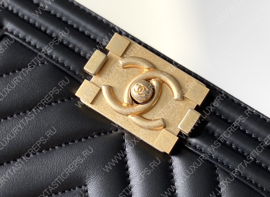 Ch*el small boy handbag black a67085