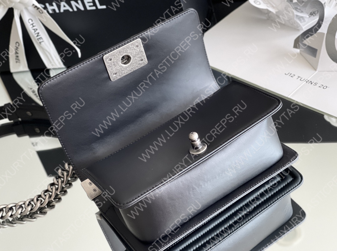 Ch*el small boy handbag black a67085