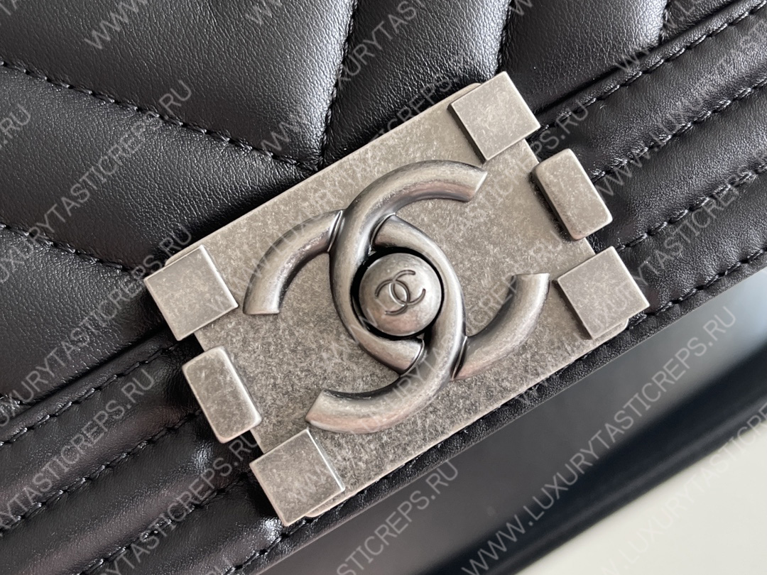 Ch*el small boy handbag black a67085