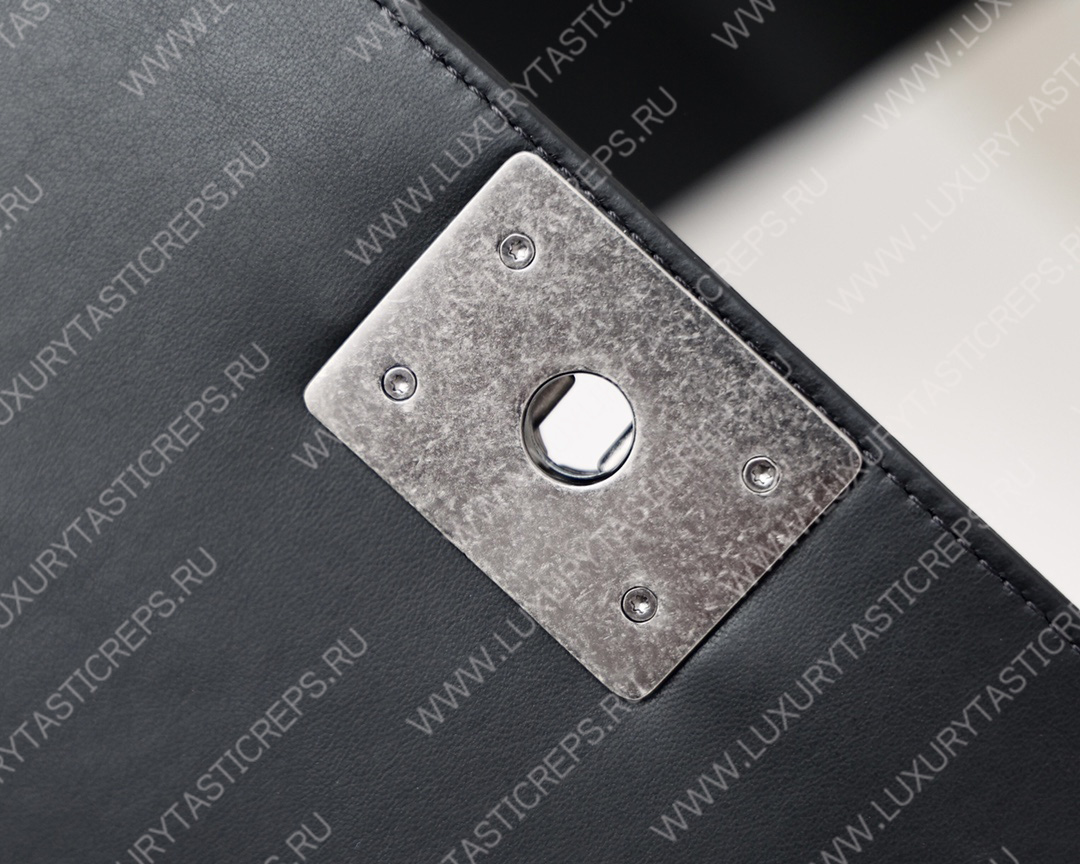 Ch*el boy handbag black a67086