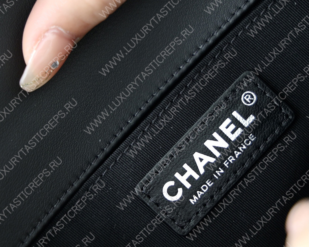 Ch*el small boy handbag black a67085