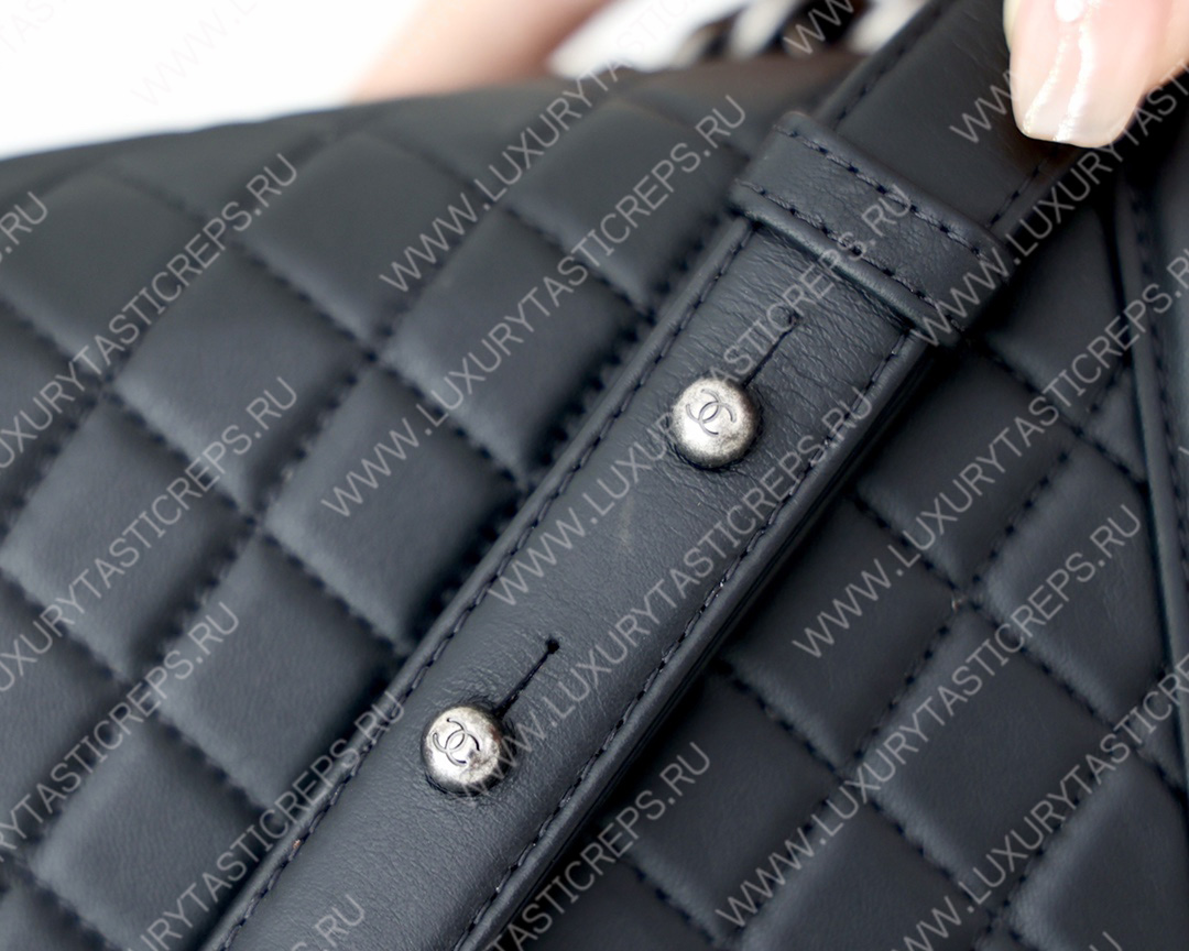 Ch*el small boy handbag black a67085