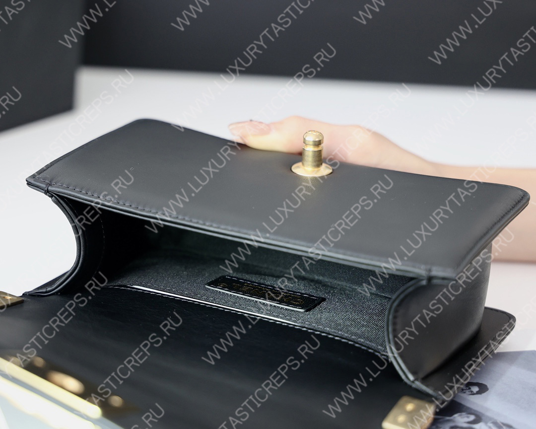 Ch*el small boy handbag black a67085