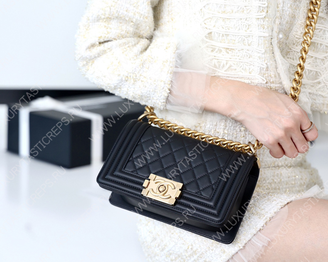 Ch*el small boy handbag black a67085