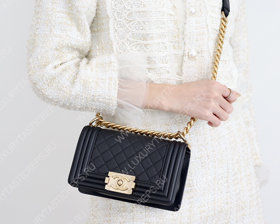 Ch*el small boy handbag black a67085